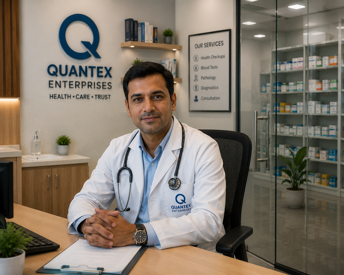 Dr. Shayaan Ansari in clinic